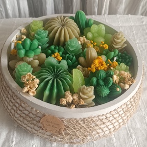 Mini sivatagi kert - otthon & életmód - gyertya, illat, aroma - gyertya - Meska.hu