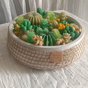 Mini sivatagi kert - otthon & életmód - gyertya, illat, aroma - gyertya - Meska.hu