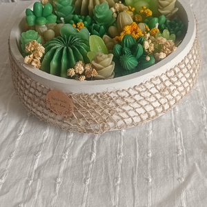 Mini sivatagi kert - otthon & életmód - gyertya, illat, aroma - gyertya - Meska.hu
