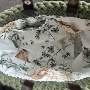 Olívazöld horgolt táska - táska & tok - kézitáska & válltáska - kézitáska - Meska.hu