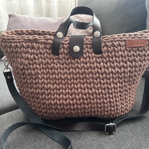 Mocha Mousse horgolt táska - táska & tok - kézitáska & válltáska - kézitáska - Meska.hu