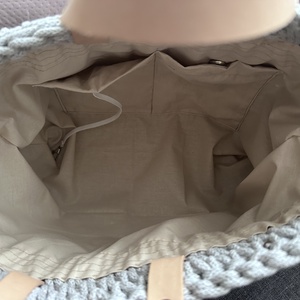 Világos szürke horgolt táska - táska & tok - kézitáska & válltáska - kézitáska - Meska.hu