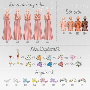 Egyedi, szerkeszthető - Esküvői tanú és Koszorúslány felkérő lap - Deluxe kollekció - Barack színben - esküvő - meghívó & kártya - tanú felkérő - Meska.hu