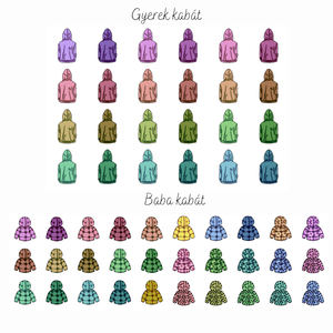 Egyedi, szerkeszthető - Karácsonyi családi kabátok képeslap - karácsony - karácsonyi ajándékozás - karácsonyi képeslap, üdvözlőlap, ajándékkísérő - Meska.hu