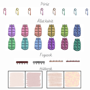 Egyedi, szerkeszthető - Karácsonyi családi kabátok képeslap - karácsony - karácsonyi ajándékozás - karácsonyi képeslap, üdvözlőlap, ajándékkísérő - Meska.hu