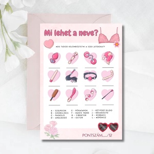 Pajzán lánybúcsú játék - Csajos design, Esküvő, Lánybúcsú, Fotó, grafika, rajz, illusztráció, MESKA