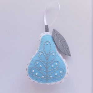 3 darabos karácsonyi filc dísz - AZONNAL VIHETŐ - karácsony - karácsonyi lakásdekoráció - karácsonyi lakásdíszek - Meska.hu