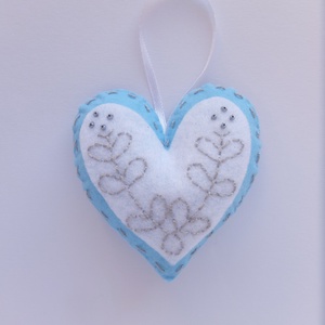 3 darabos karácsonyi filc dísz - AZONNAL VIHETŐ - karácsony - karácsonyi lakásdekoráció - karácsonyi lakásdíszek - Meska.hu