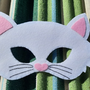 Halloween-i fehér cica jelmez  - gyerek - gyerek - Meska.hu