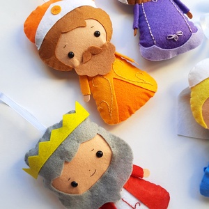 10 darabos Betlehem-i filc dísz - karácsony - adventi díszek - adventi ajtódísz - Meska.hu