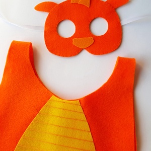 Aranyos sárkány farsangi jelmez fiúknak - ruha & divat - jelmez & álarc - álarc - Meska.hu