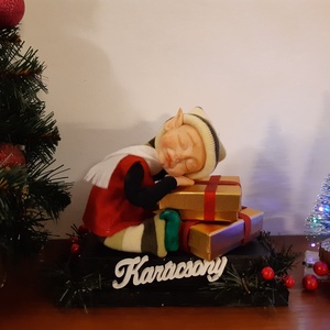 Egyedi manó figura - karácsony - karácsonyi lakásdekoráció - karácsonyi manók, figurák - Meska.hu