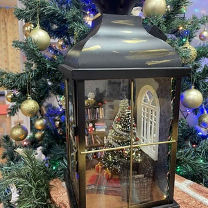 Karácsonyi lámpás dekoráció - karácsony - karácsonyi lakásdekoráció - karácsonyi fénydekoráció - Meska.hu