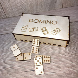 Fa domino dobozban - játék & sport - táblajáték és kártyajáték - társasjátékok - Meska.hu