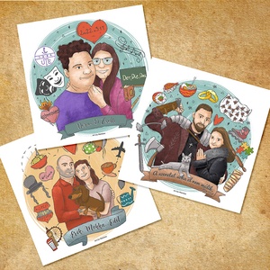 MantinAlap - 2-4 fős egyedi portré - Meska.hu