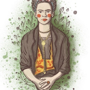 Frida Kahlo poszter - művészet - grafika & illusztráció - digitális - Meska.hu