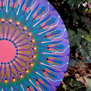 Naplemente mandala  50 cm - otthon & életmód - dekoráció - spiritualitás - mandala - Meska.hu
