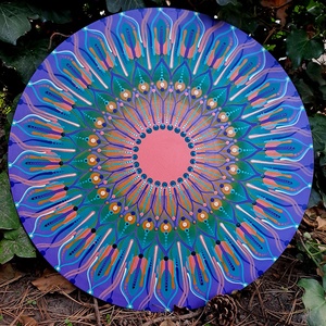 Naplemente mandala  50 cm, Otthon & Életmód, Dekoráció, Spiritualitás, Mandala, Festészet, MESKA