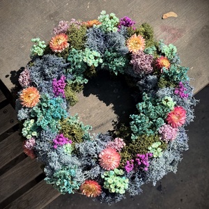 Tavaszi koszorú - ajtódísz - Meska.hu