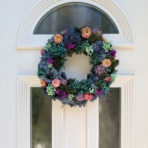 Tavaszi koszorú - ajtódísz - otthon & életmód - dekoráció - ajtó- és ablak dekoráció - ajtódísz & kopogtató - Meska.hu