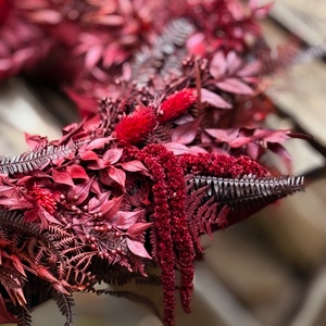 Burgundi koszorú - ajtódísz - otthon & életmód - dekoráció - ajtó- és ablak dekoráció - ajtódísz & kopogtató - Meska.hu