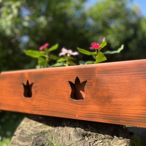 Virágláda 60cm  /teak/ - otthon & életmód - ház & kert - virágláda, balkonláda - Meska.hu