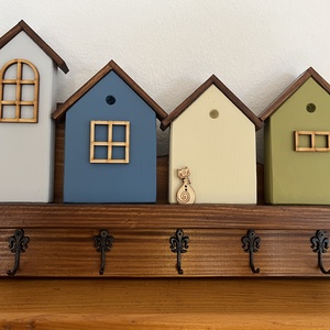 Kulcstartó /cicás/, Otthon & Életmód, Dekoráció, Fali és függő dekoráció, Fali kulcstartó, Famegmunkálás, MESKA