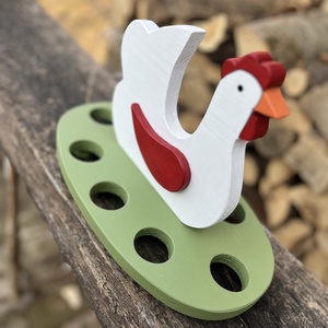 Tojástartó tyúkocska - ünnepi díszek, dekorációk - húsvéti díszek és dekorációk - húsvéti tojástartó - Meska.hu