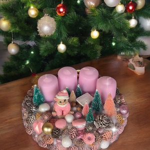 Cicás adventi koszorú - karácsony - adventi díszek - adventi koszorú - Meska.hu