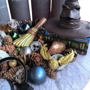 Harry Potter Adventi Koszorú  - karácsony - adventi díszek - adventi asztaldísz - Meska.hu