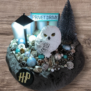 Harry Potter Adventi Koszorú  - karácsony - adventi díszek - adventi asztaldísz - Meska.hu