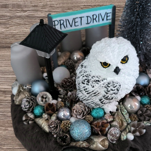 Harry Potter Adventi Koszorú  - karácsony - adventi díszek - adventi asztaldísz - Meska.hu