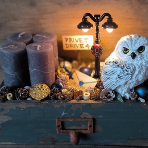 Harry Potter adventi láda - karácsony - adventi díszek - adventi koszorú - Meska.hu