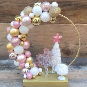 Unikornisos karikás dísz, Karácsony, Adventi díszek, Adventi asztaldísz, , MESKA