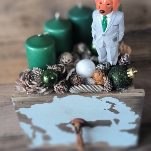 KutyaÚr adventi ládika - karácsony - adventi díszek - adventi gyertyadíszek és koszorúdíszek - Meska.hu