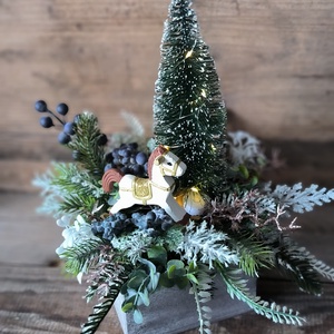 Hintaló adventi dekoráció - karácsony - adventi díszek - adventi asztaldísz - Meska.hu