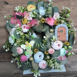 Varázslatos tündérkés kopogtató � egy kis mese az otthonodba!  - otthon & életmód - dekoráció - ajtó- és ablak dekoráció - ajtódísz & kopogtató - Meska.hu