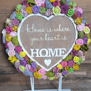 HOME tavaszi kopogtató - Meska.hu