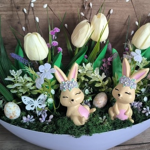 Húsvéti nyuszis csónakdísz - Meska.hu