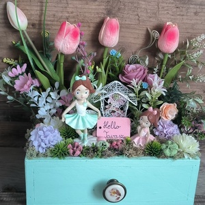 Hello Tavasz � balerinák és virágok varázsa, Otthon & Életmód, Dekoráció, Asztal és polc dekoráció, Asztaldísz, , MESKA