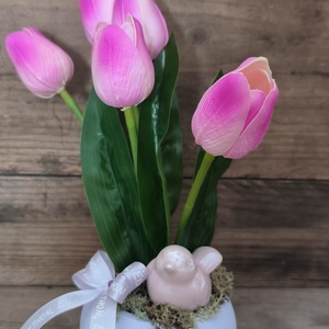 Madárkás tavaszi dísz � lila, Otthon & Életmód, Virágdekoráció, Virágdíszek, Virágdísz kaspóban, , MESKA