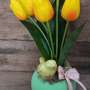 Madárkás tavaszi dísz � zöld - Meska.hu