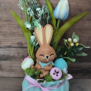 Húsvéti nyuszis asztaldísz, Otthon & Életmód, Dekoráció, Húsvéti asztaldíszek, , MESKA