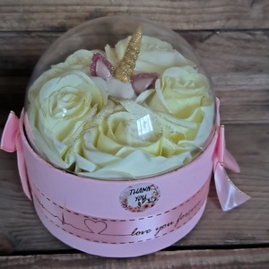 Unikornisos rózsabox, Otthon & Életmód, Virágdekoráció, Virágok, Virágbox, Virágkötés, MESKA