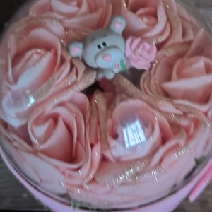 Macis rózsabox, búrával - otthon & életmód - virágdekoráció - virágok - virágbox - Meska.hu