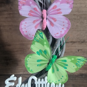 Édes Otthon � tavaszi varázs pillangókkal  - otthon & életmód - dekoráció - ajtó- és ablak dekoráció - ajtódísz & kopogtató - Meska.hu