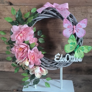 Édes Otthon � tavaszi varázs pillangókkal , Otthon & Életmód, Dekoráció, Ajtó- és ablak dekoráció, Ajtódísz & Kopogtató, , MESKA