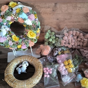 Toppancs � csináld magad tavaszi kopogtató - diy (csináld magad) - egységcsomag - Meska.hu