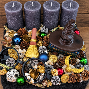 Harry Potter adventi box - karácsony - adventi díszek - adventi asztaldísz - Meska.hu