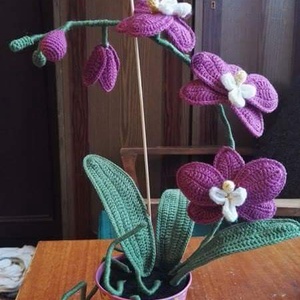 Horgolt orchidea - Meska.hu Horgolt orchidea - Meska.hu